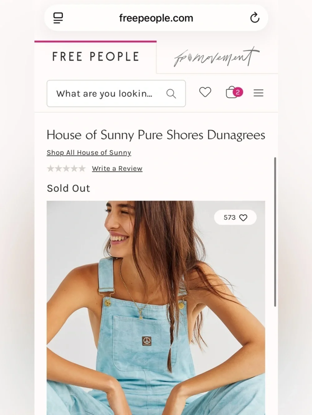 Free People House Of Sunny Overalls Women’s US Sz 4 Pure Shores Ocean Wash - Picture 12 of 13